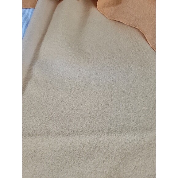 Vintage Northstar Woolen Mills Blanket Satin Trim Orange/Yellow 75x67 - Picture 5 of 7